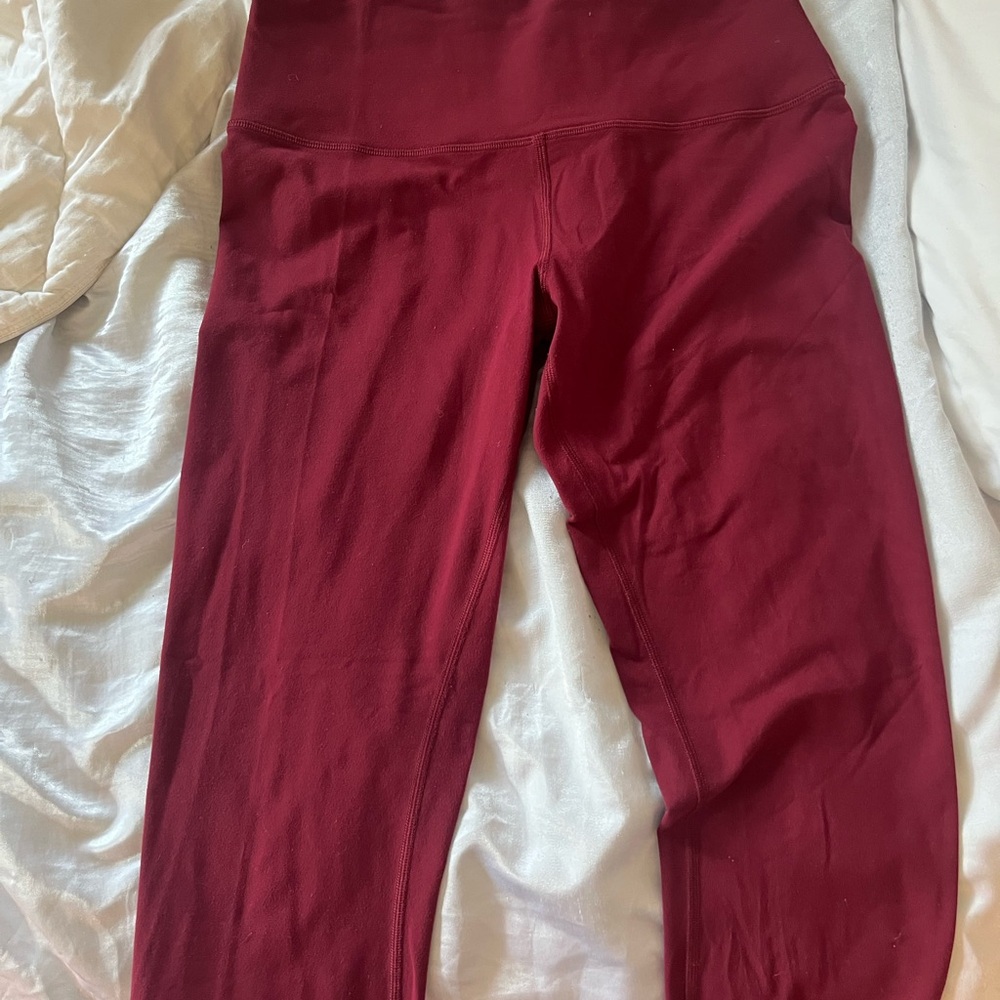 lululemon athletica Burgundy Leggings